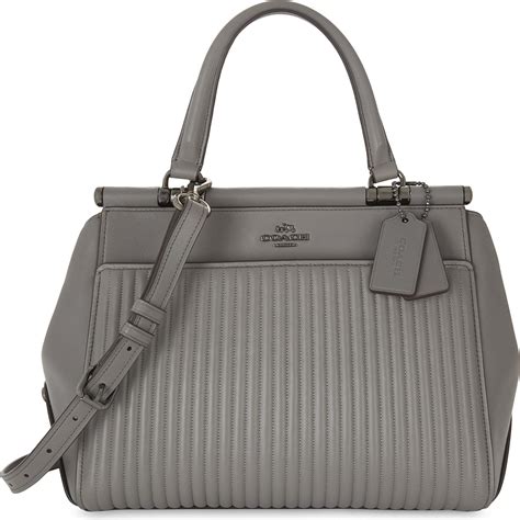 gray satchel bag.